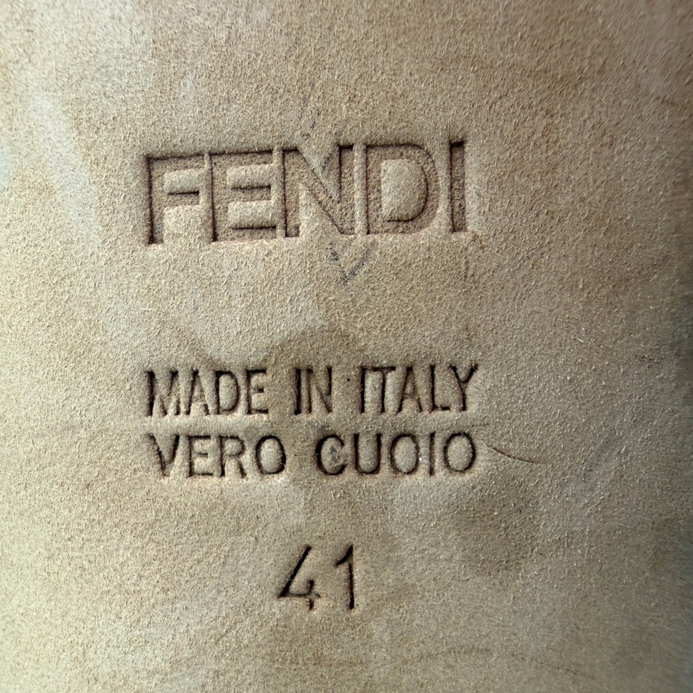 FENDI Fendista Python Stiletto Platform Heels|41|Snakeskin Baddie Mobwife Italy - Picture 9 of 9